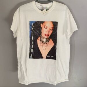 Aaliyah Baby Girl Graphic T Shirt Cross Colours Y2K R&B Vintage Style M NWT